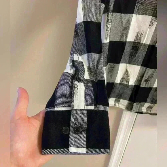 Sun & stone fleece double breasted button up shirt. Medium. NWT - Picture 3 of 6